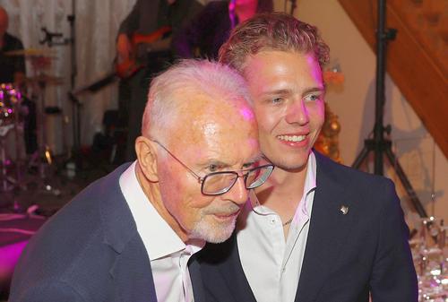 Franz Beckenbauer în iulie 2022, alături de fiul lui, Joel / foto: Imago Images