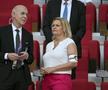 Nancy Faeser, Ministrul de Interne al Germaniei, cu banderola „One Love” lângă Infantino, foto: Imago