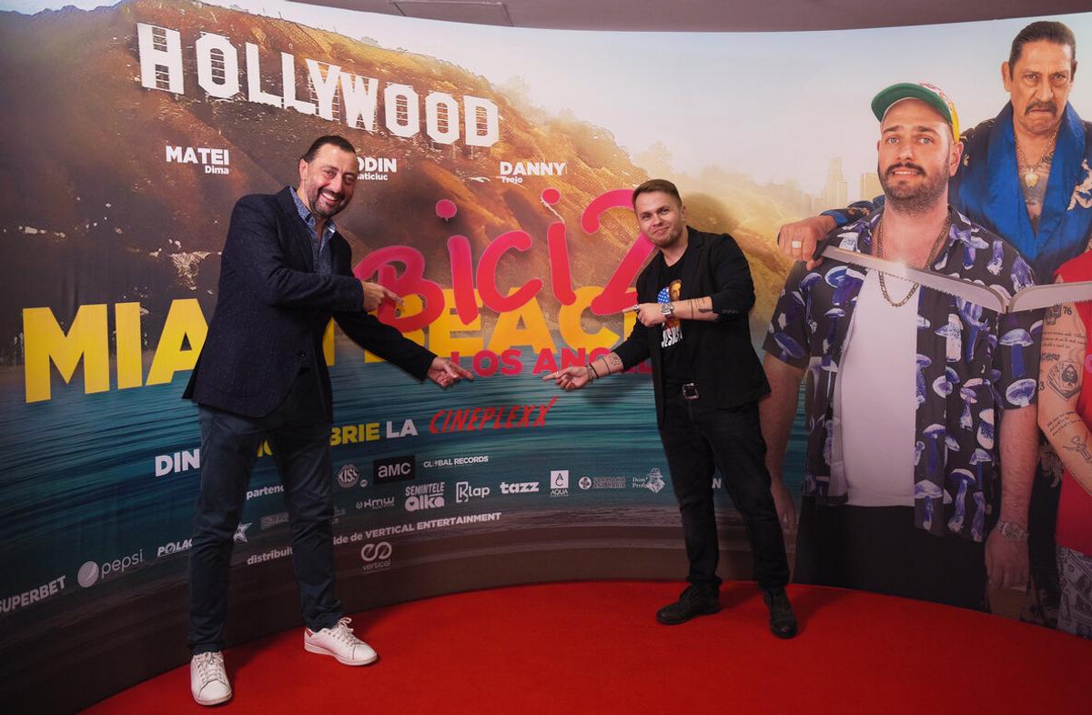Cristi Borcea și Nadia Comăneci, roluri cheie în filmul Miami Bici 2. Foto: Facebook @Miami Bici