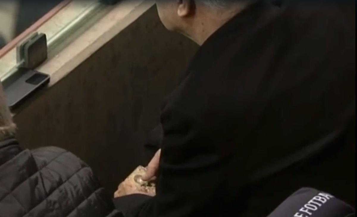 Ce a făcut Anghel Iordănescu în tribune la România - Elveția
