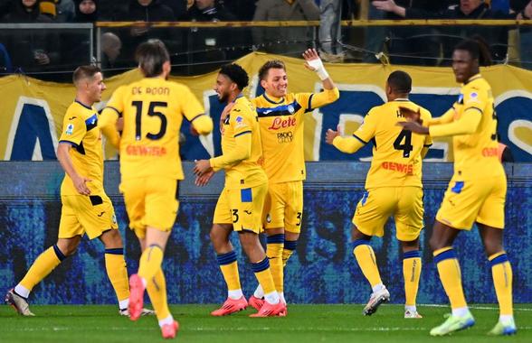 Atalanta s-a impus pe terenul Parmei și a urcat pentru moment pe prima poziție în Serie A » Valentin Mihăilă a oferit pasa decisivă la golul „cruciaților”