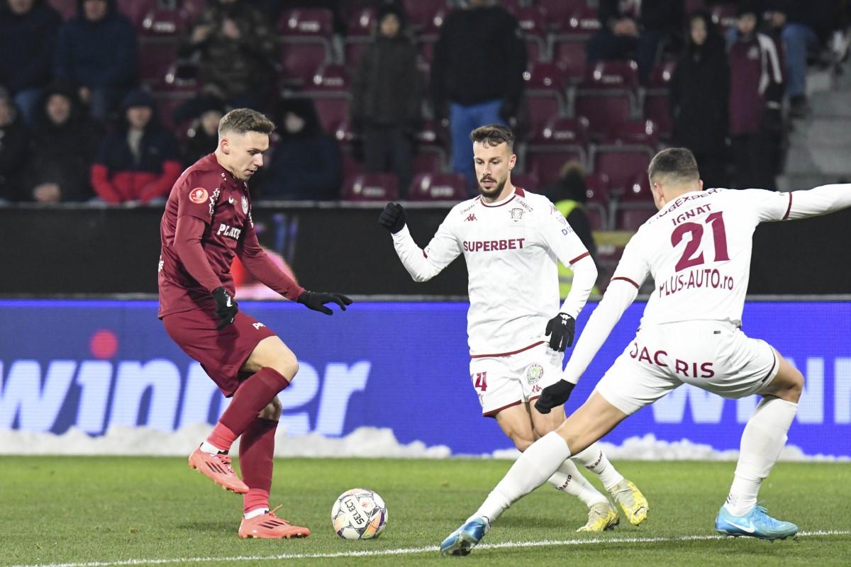 CFR Cluj - Rapid 1-1 în etapa 17 din Superligă