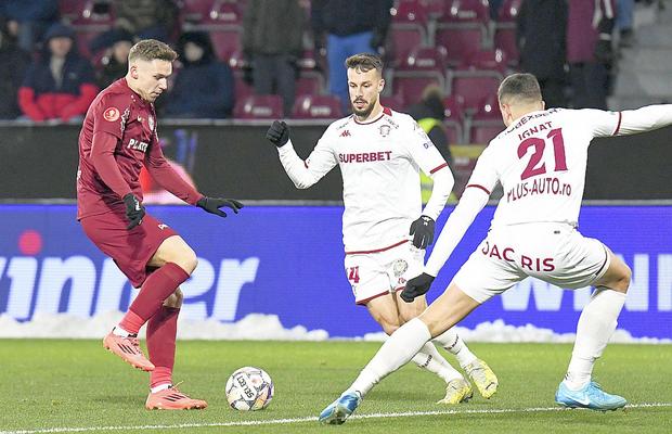 CFR Cluj - Rapid 1-1 » Remiză cu scântei... pe final! Două goluri la -2 grade în Gruia