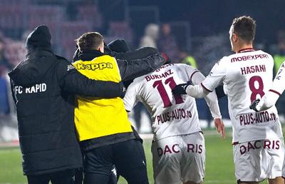 Eroul Rapidului cu CFR Cluj a numit principalul obstacol din Gruia: „Nu ne-a permis să jucăm mai mult”
