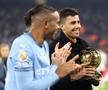 Rodri și-a prezentat Balonul de Aur de față cu Radu Drăgușin: spectacol pe Etihad