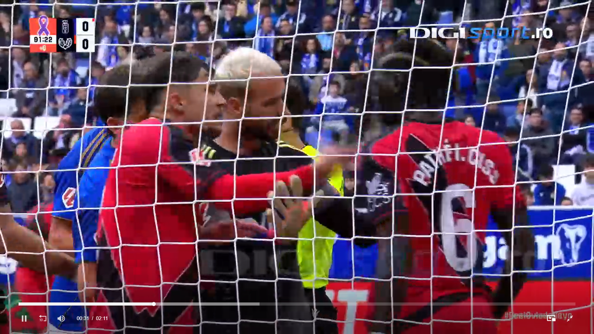Andrei Rațiu, moment tensionat în Oviedo - Vallecano