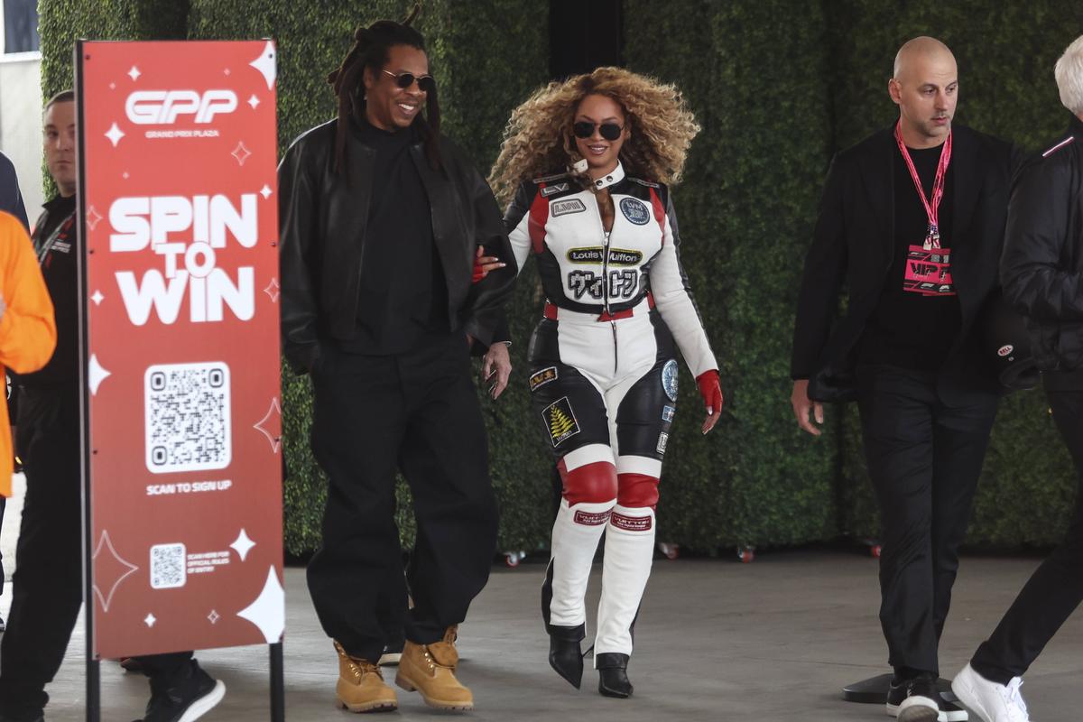 Beyonce a încins atmosfera în paddock. Vestimentație inedită