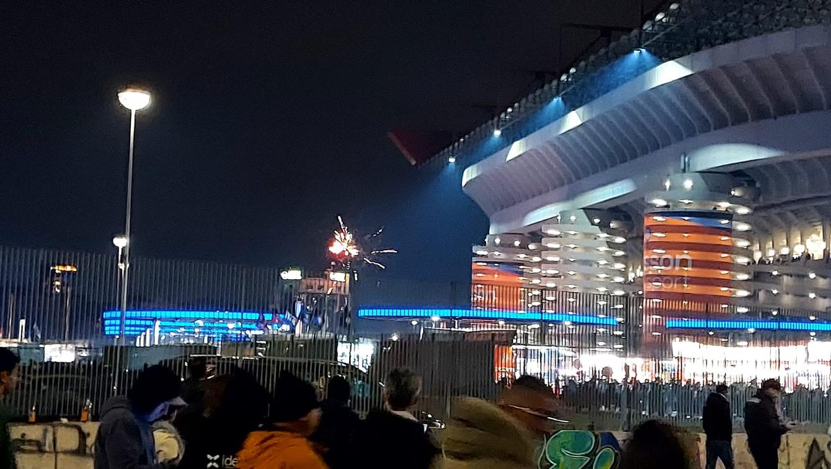 Imagini din Milano înainte de Inter - AC Milan