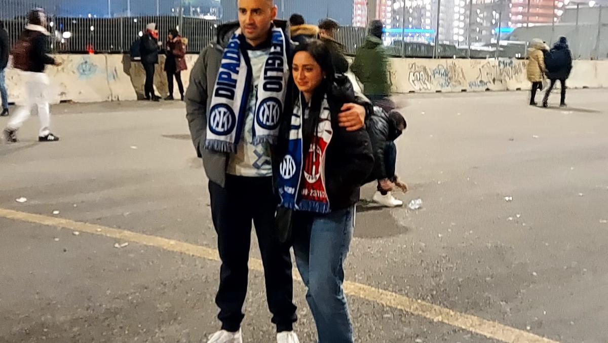 Imagini din Milano înainte de Inter - AC Milan