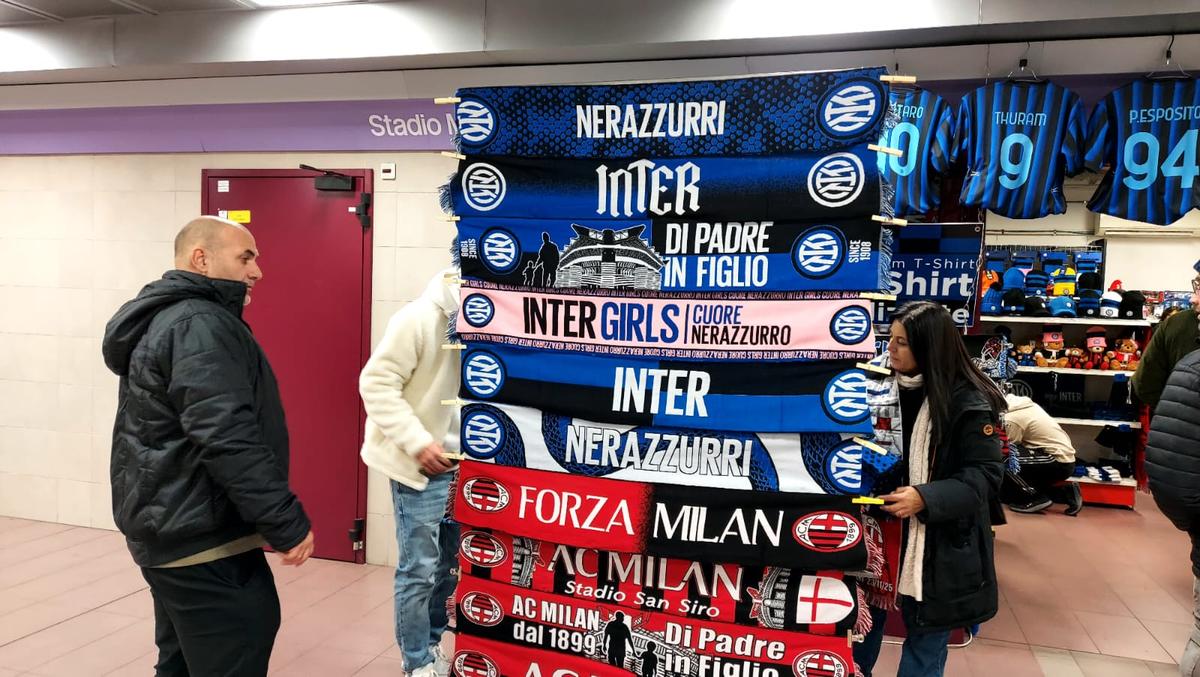 Imagini din Milano înainte de Inter - AC Milan