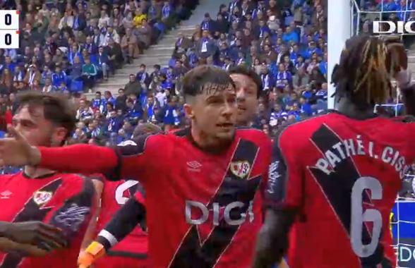 Andrei Rațiu l-a repezit și i-a cerut să iasă de pe teren! Românul, cel mai bun jucător al lui Rayo la Oviedo