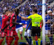 Andrei Rațiu, moment tensionat în Oviedo - Vallecano // FOTO: captură Digi Sport