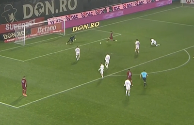 Ce gafă, Aioani! Portarul le-a făcut cadou al doilea gol celor de la CFR Cluj