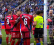 Andrei Rațiu, moment tensionat în Oviedo - Vallecano // FOTO: captură Digi Sport