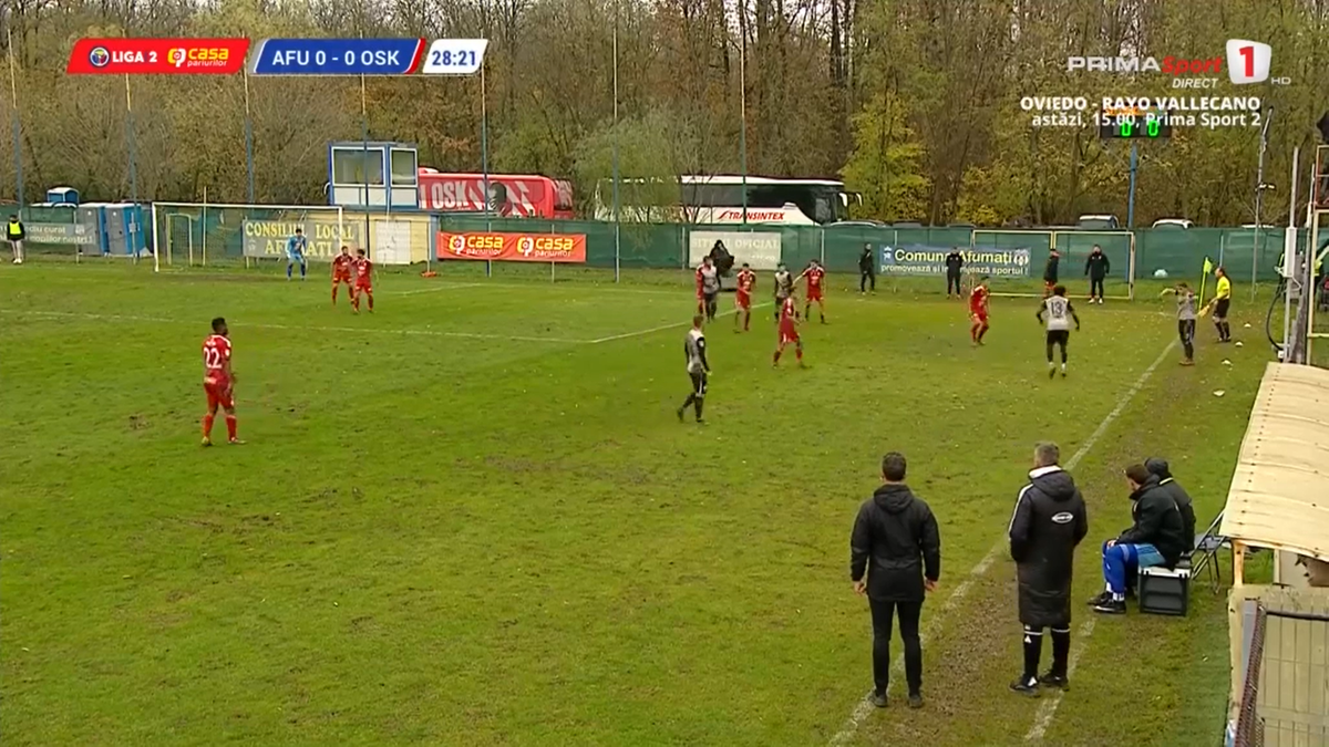 Gazonul de la CS Afumați - Sepsi / foto: capturi Prima Sport