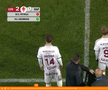 Claudiu Petrila, nemulțumit după ce a fost schimbat în CFR - Rapid // FOTO: captură Orange Sport