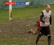 Gazonul de la CS Afumați - Sepsi / foto: capturi Prima Sport