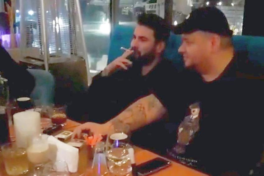 Adrian Mutu petrece alături de liderii galeriei Rapidului