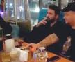 Adrian Mutu petrece alături de liderii galeriei Rapidului