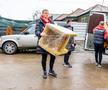Imaginile zilei vin de la Cluj! Jucătorii lui CFR, gest superb: nu au ținut cont de noroiul care „inunda” gospodăriile