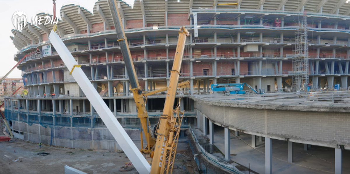 „Nou Mestalla”, stadiul lucrărilor