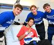 Cristi Chivu, Javier Zanetti, Denzel Dumfries și Pio Esposito, în vizită la copiii din Spitalul San Raffaele