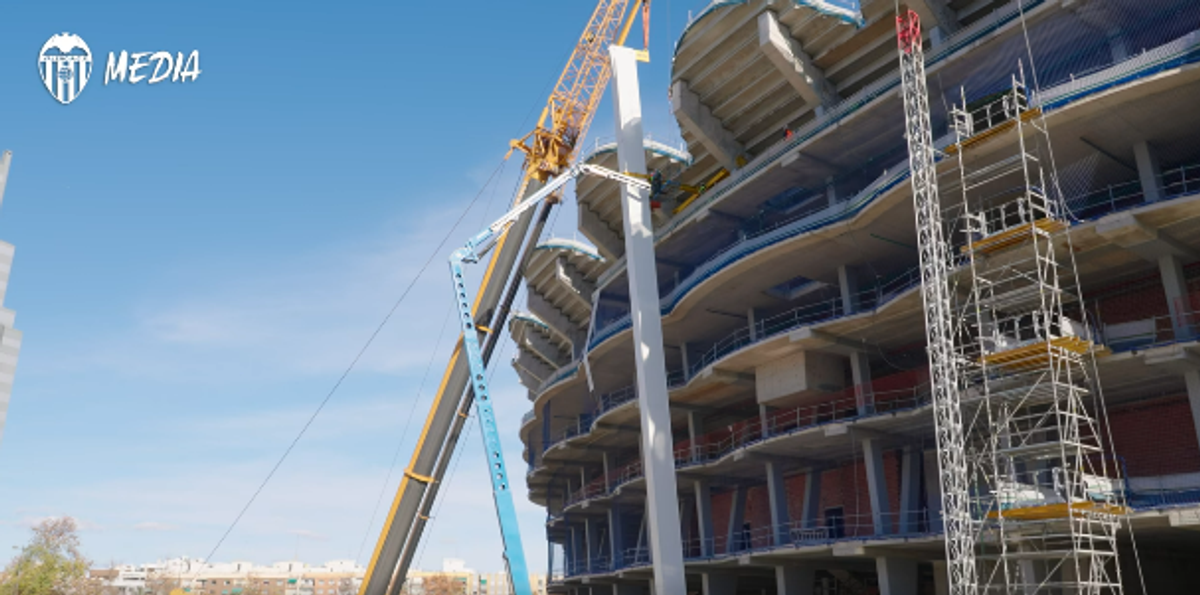 „Nou Mestalla”, stadiul lucrărilor