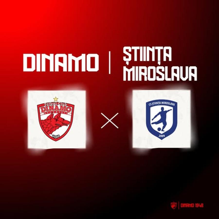 Dinamo a perfectat un parteneriat cu Știința Miroslava // FOTO: Facebook @Dinamo Bucuresti Reapare moda „sateliților” » Știința dă jucători la Dinamo