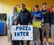 Cristi Chivu, Javier Zanetti, Denzel Dumfries și Pio Esposito, în vizită la copiii din Spitalul San Raffaele
