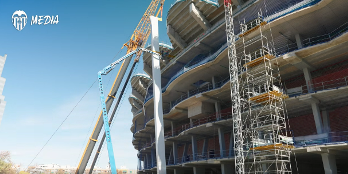 „Nou Mestalla”, stadiul lucrărilor