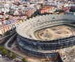 Stadiul lucrărilor la „Nou Mestalla”, decembrie 2025 / foto: captură Facebook Valencia CF