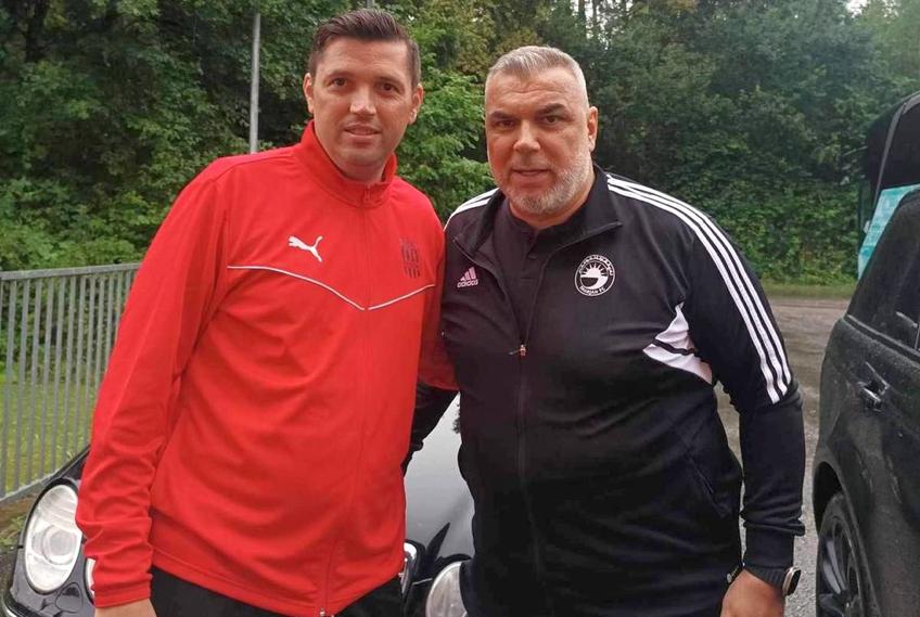 Cristi Bobar, alături de Cosmin Olăroiu