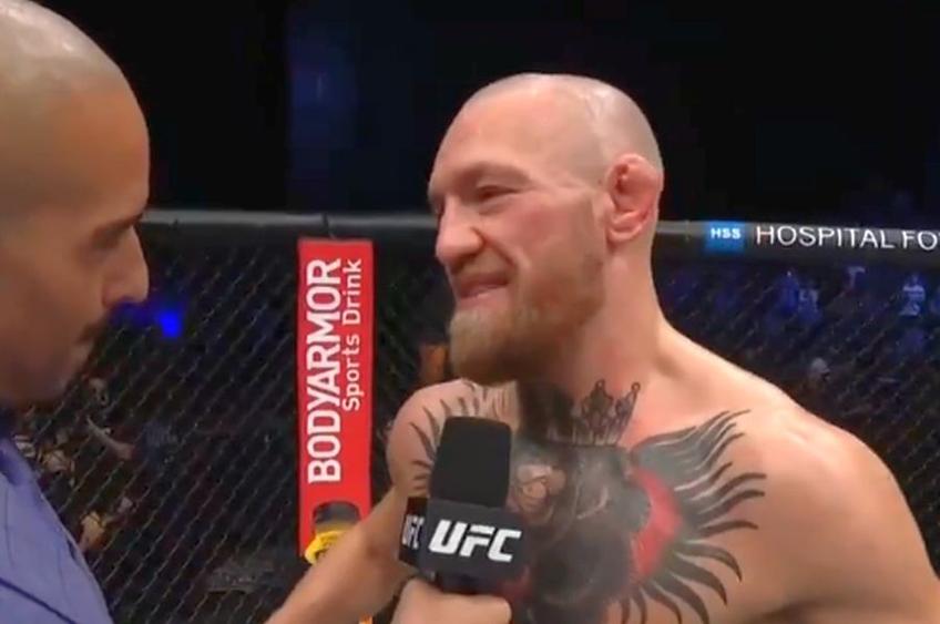 Conor McGregor, după înfrângerea cu Dustin Poirier // foto: captură @ Twitter