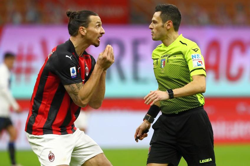 Zlatan Ibrahimovic (stânga), în AC Milan - Atalanta 0-3 // foto: Guliver/gettyimages