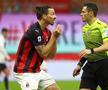 Zlatan Ibrahimovic (stânga), în AC Milan - Atalanta 0-3 // foto: Guliver/gettyimages