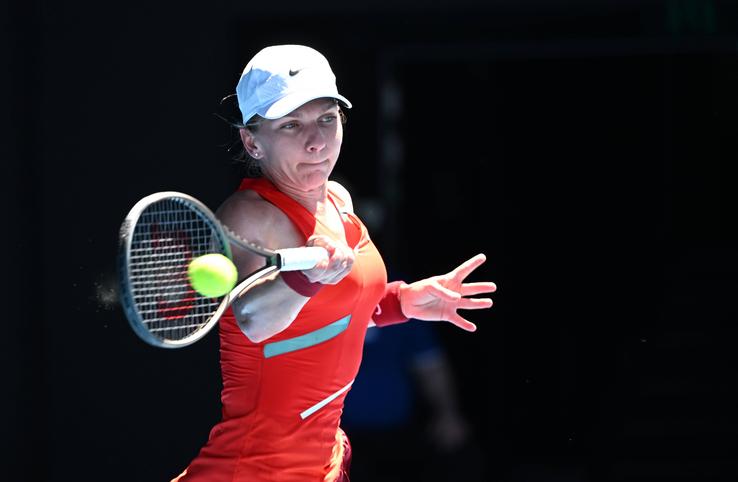 Simona Halep - Alize Cornet, Australian Open 2022, foto: Imago