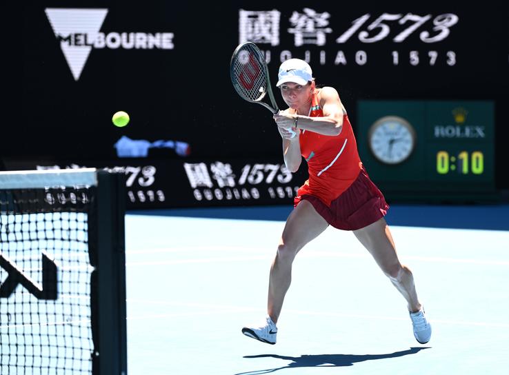 Simona Halep - Alize Cornet, Australian Open 2022, foto: Imago