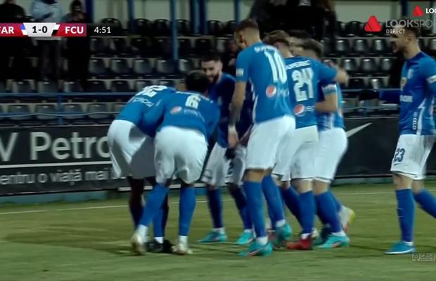 Farul, victorie chinuită cu FCU Craiova » Elevii lui Hagi au avut 3-0 la pauză, dar au tremurat pentru victorie