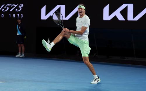 Alexander Zverev bucurându-se FOTO Guliver/GettyImages