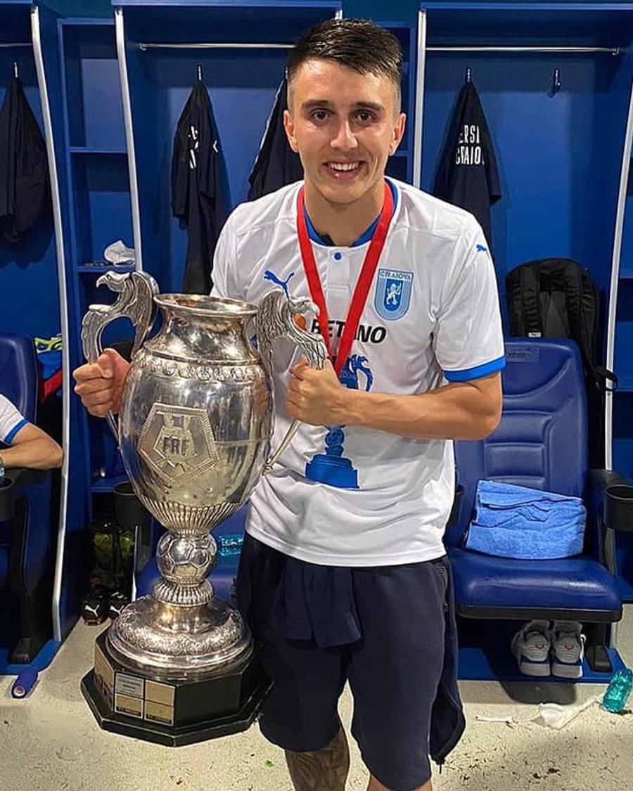Ștefan Vlădoiu / foto: Universitatea Craiova Facebook Mihai Rotaru n-a putut să îl păstreze! Universitatea Craiova a confirmat despărțirea de un fotbalist important