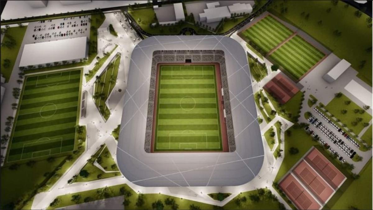 Randări stadion nou Hunedoara
