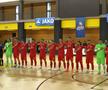 România - Groenlanda la futsal. Daniel Dinu, cu numărul 13 / Sursă foto: Futsal Week / frf.ro