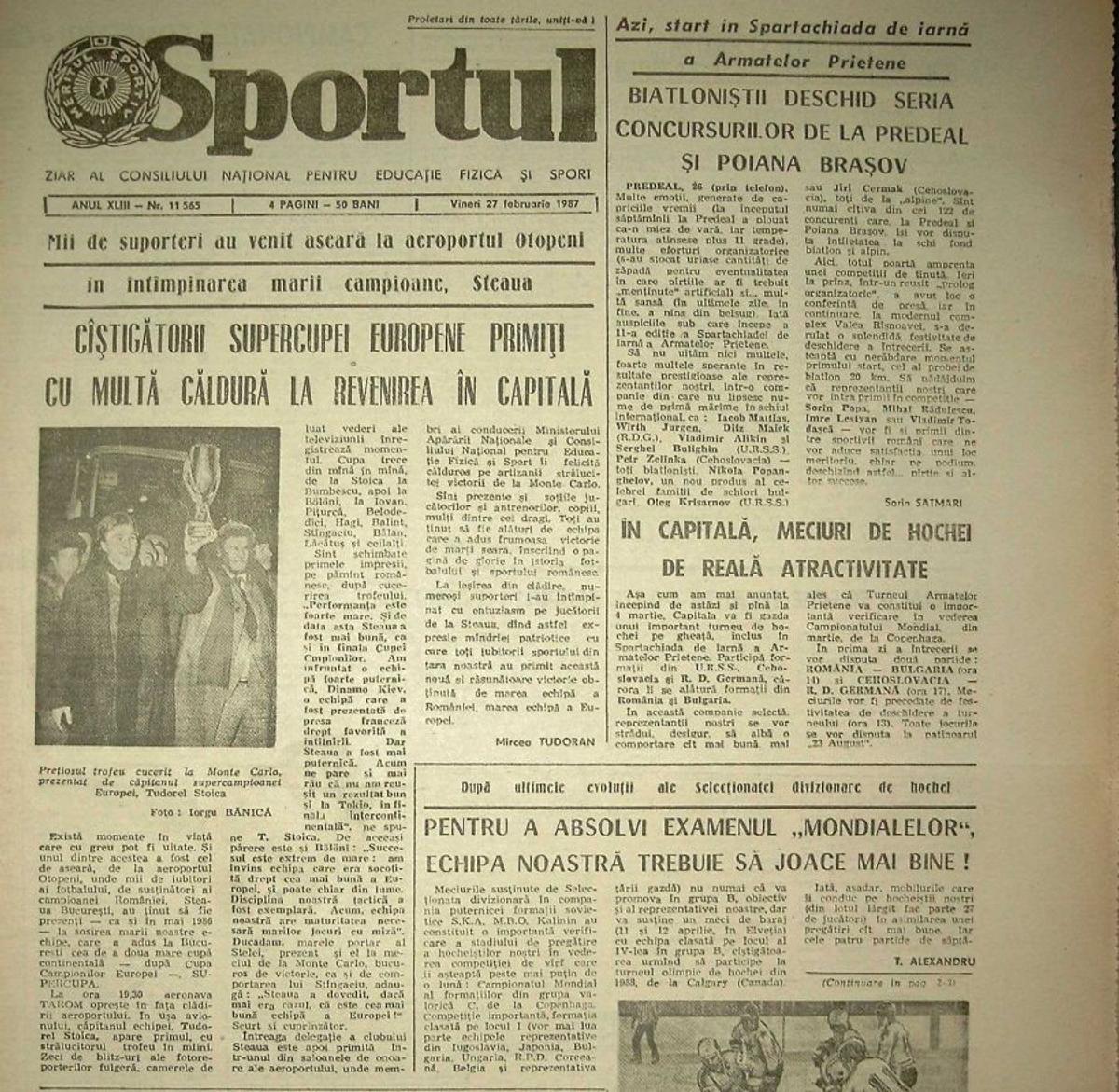 Steaua București vs. Steaua Roșie Belgrad » Miodrag Belodedici dezvăluie care echipă a fost mai bună: „Atacul, impresionant. De la mijloc în sus, numai fotbaliști mari”