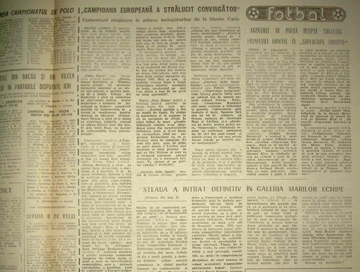 FCSB se laudă pe Facebook cu Supercupa Europei cucerită de Steaua în urmă cu 34 de ani: „O dată istorică pentru fotbalul românesc”