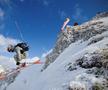 VIDEO+FOTO Imagini spectaculoase din dronă! Creasta Masivului Oslea a fost cucerită de cei mai buni schiori și snowboarderi