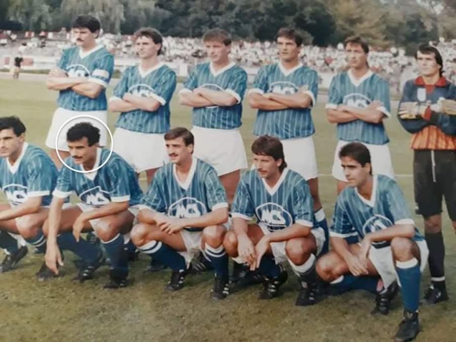 Costel Lazăr (încercuit) în tricoul Petrolului, la o deplasare cu Dinamo, în Ștefan cel Mare EXCLUSIV Dezvăluiri incredibile despre presiunile MApN pe adversarii Stelei: „Eram șantajați. Ne-a chemat procurorul militar-șef. Aveam o anonimă”