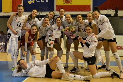 Poza de bucurie Volei Alba Blaj FOTO CEV