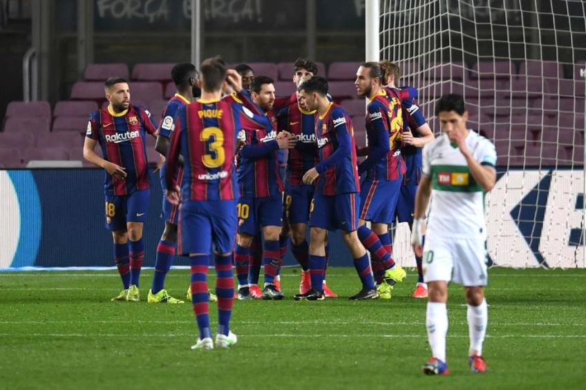 Barcelona a învins-o pe Elche, scor 3-0, într-o restanță din prima etapă a campionatului spaniol.