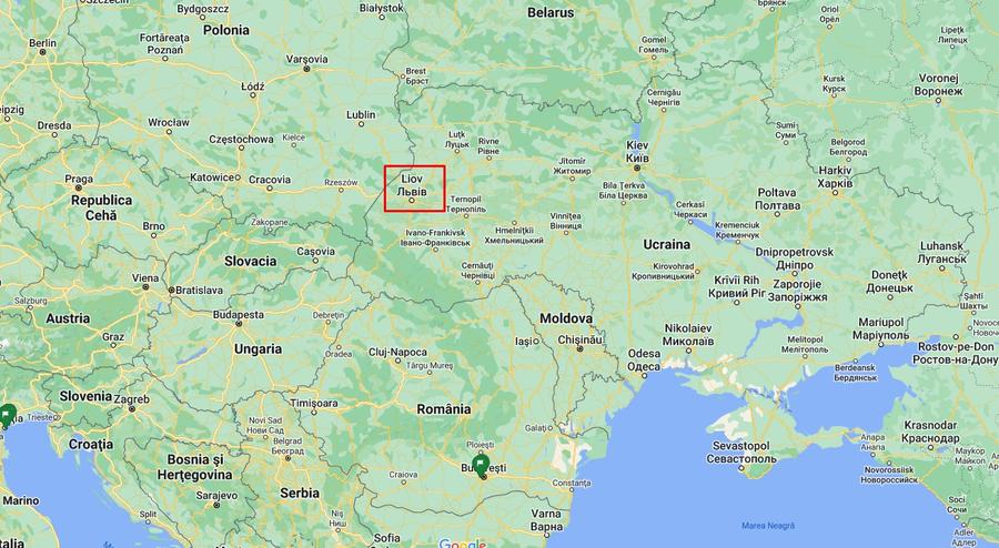 Lvov, orașul în care se află Leca, este la granița dintre Polonia și Ucraina, la 540 de km de capitala Kiev Mihai Leca a scăpat de războiul din Ucraina! Cum și când va ajunge în România
