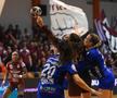 CSM București a învins-o pe Rapid, scor 28-27, în derby-ul Ligii Naționale de handbal feminin.